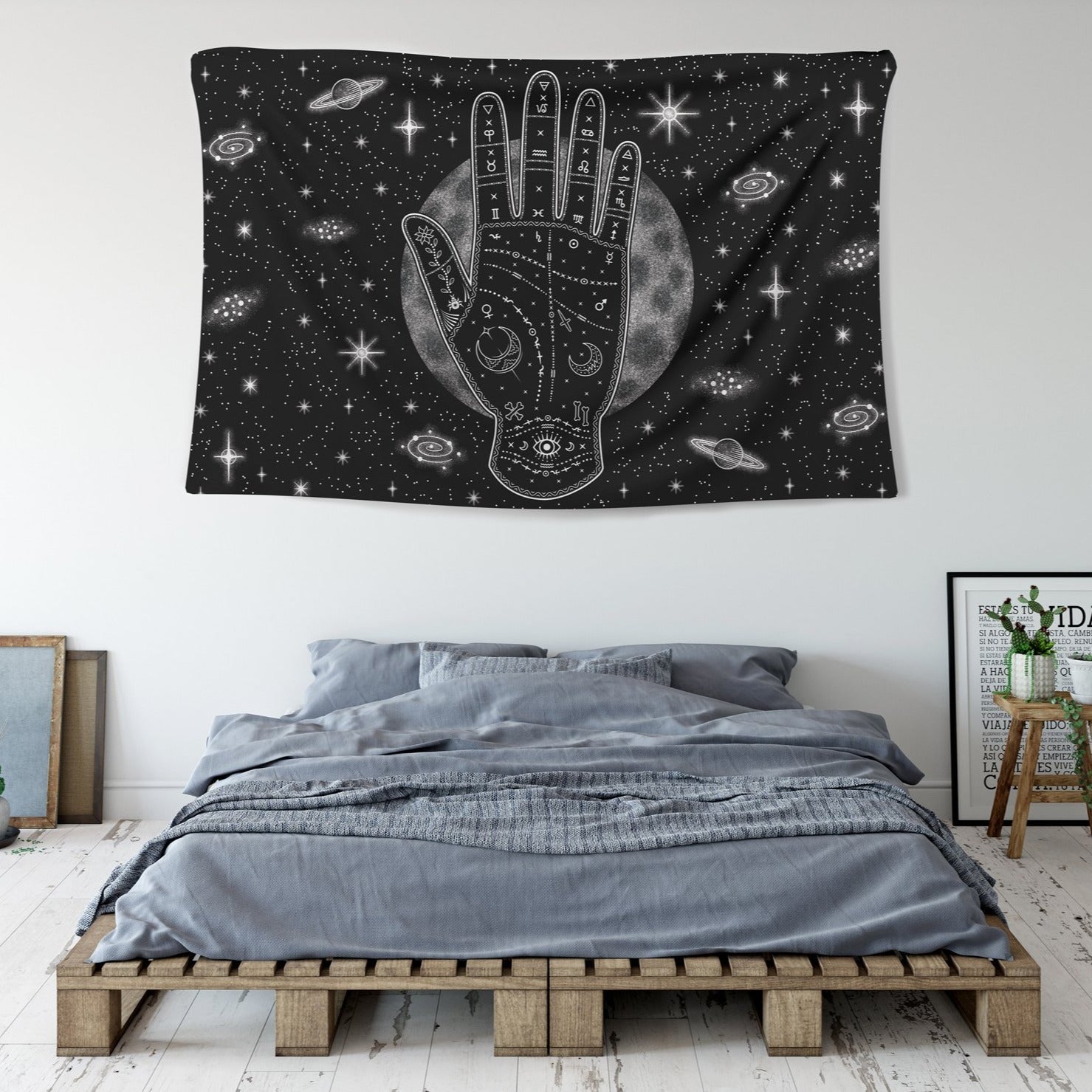 Earth in Hand Tapestry - pleshy