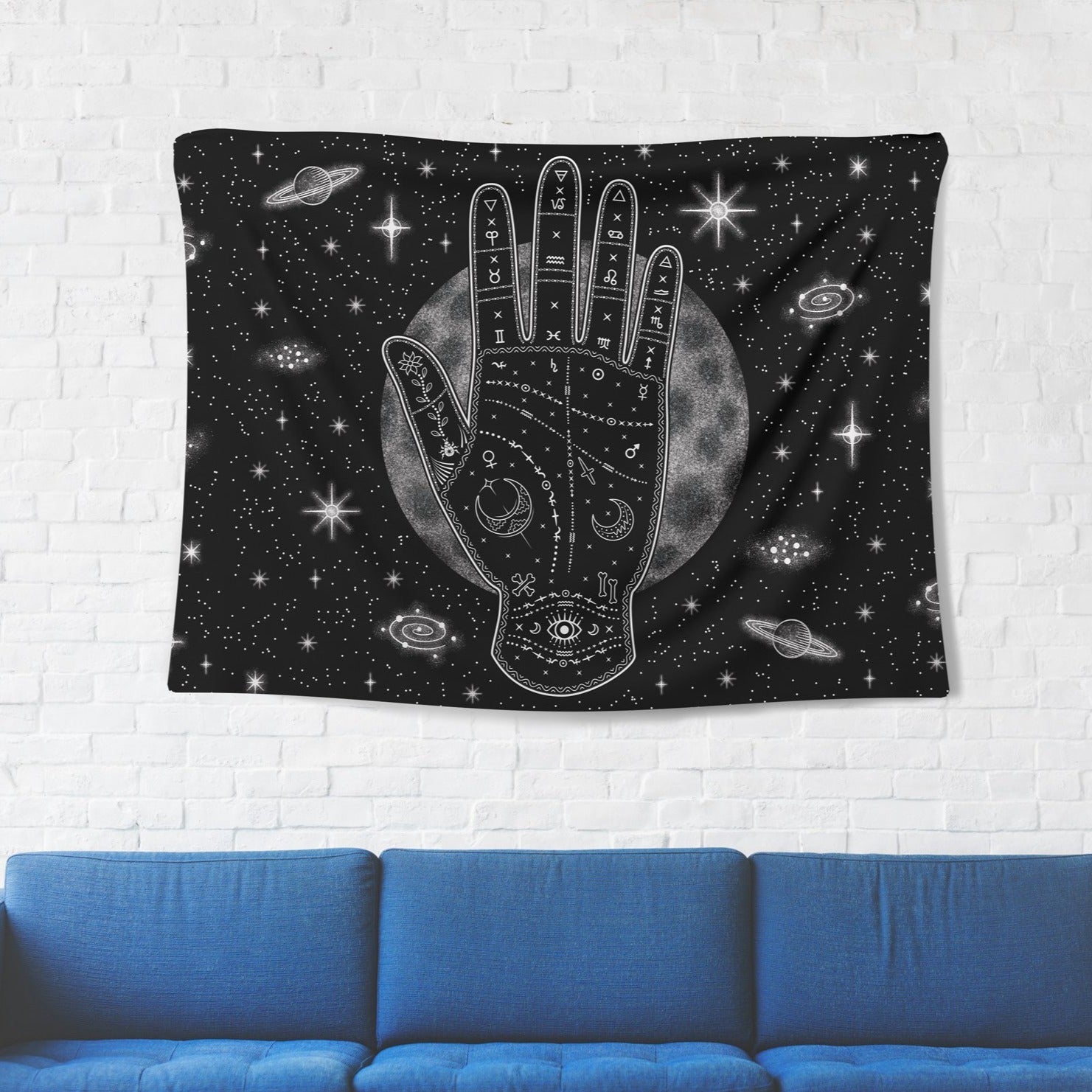 Earth in Hand Tapestry - pleshy