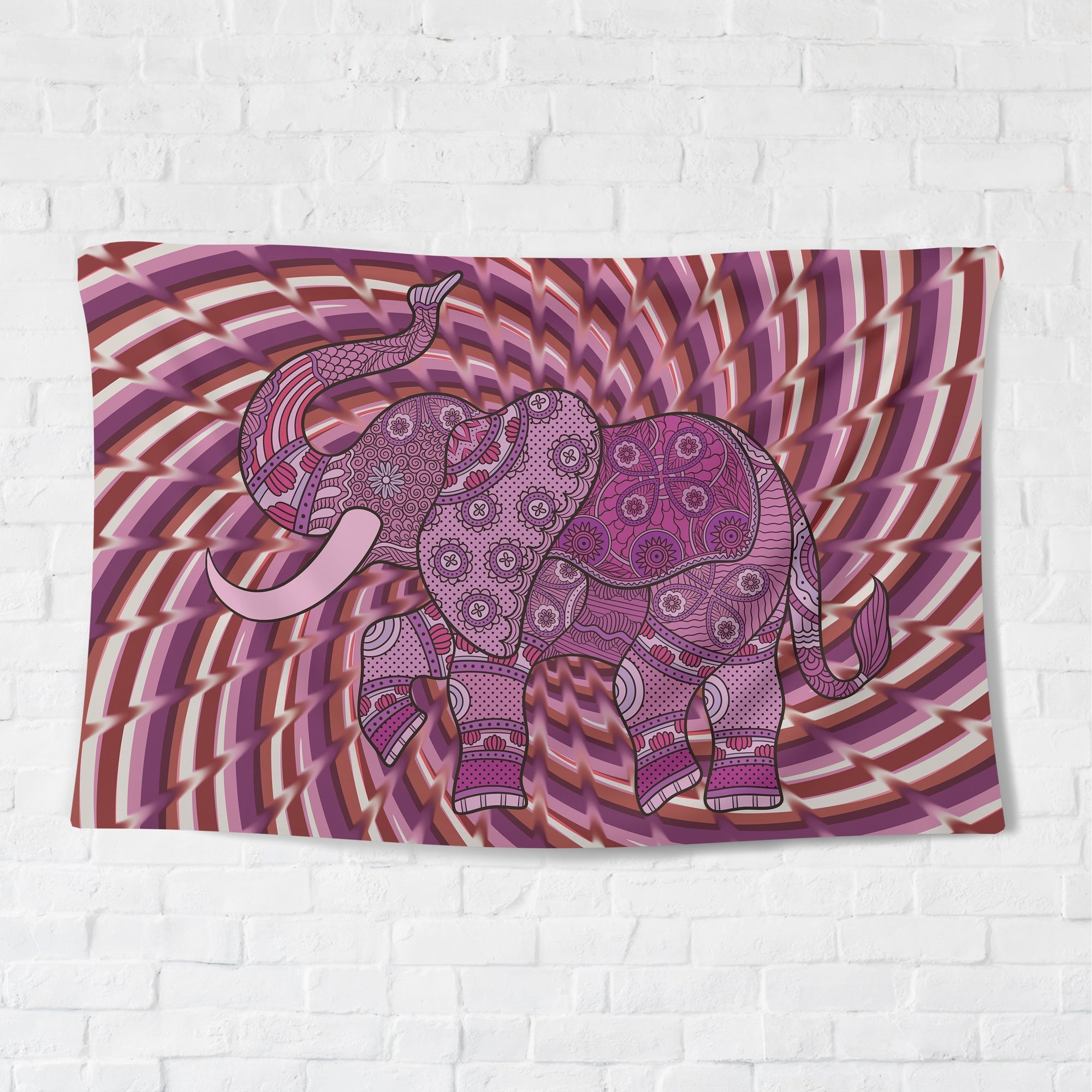 Elephant Bubble Gum Tapestry - pleshy
