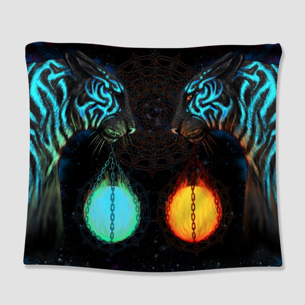 Fire and Ice Tapestry - pleshy