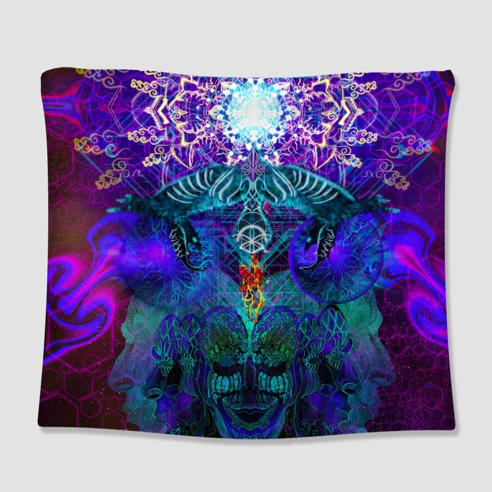Fourth Dimension Meditation Tapestry - pleshy