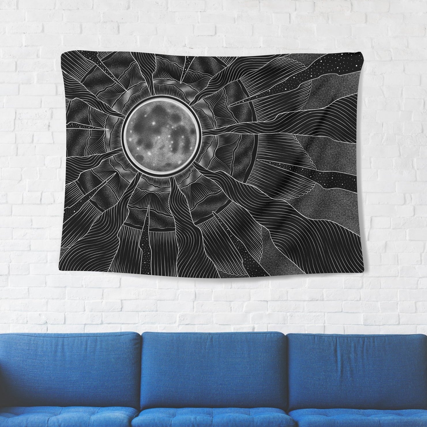 Full Moon Tapestry - pleshy