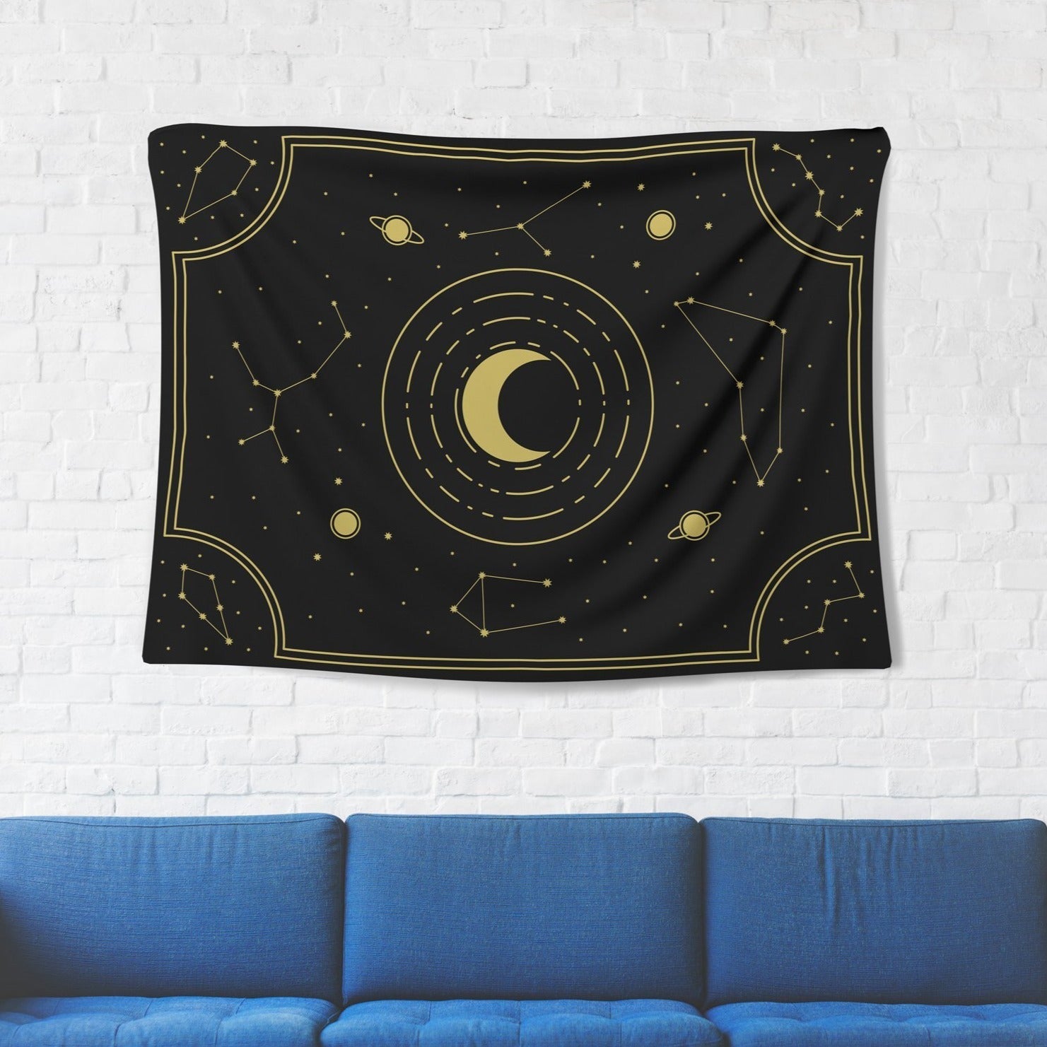 Golden Moon Tapestry - pleshy
