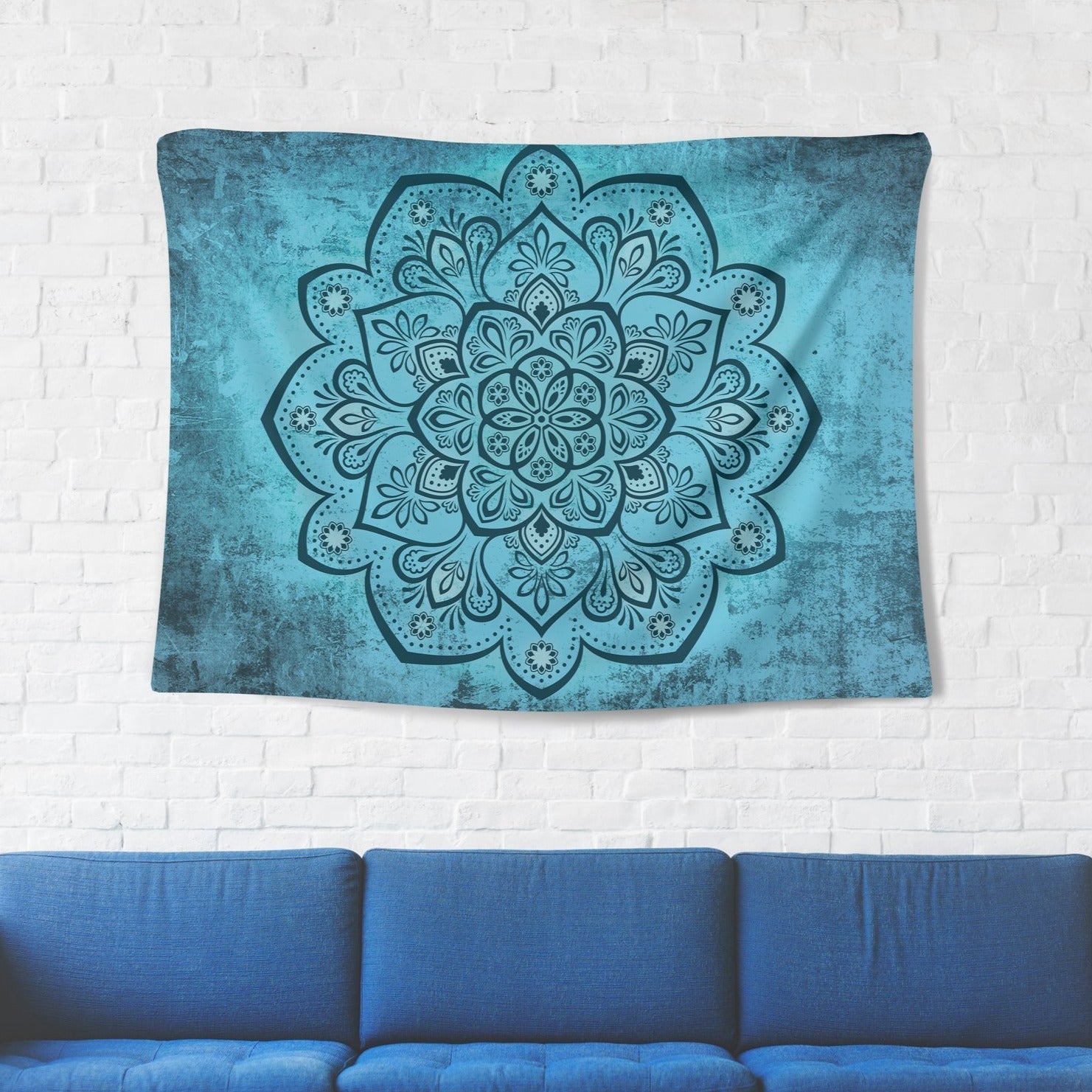 Lotus Meditation Tapestry - pleshy