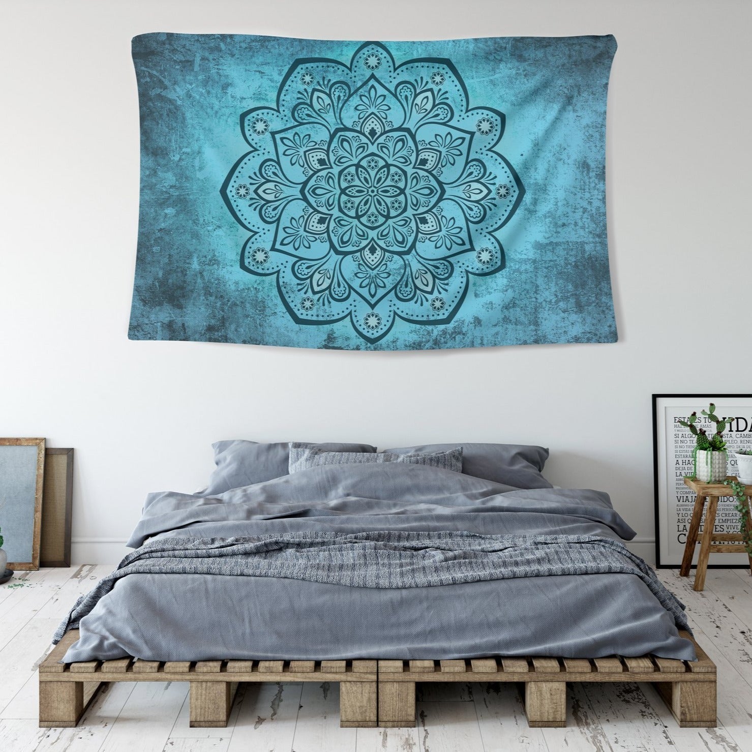 Lotus Meditation Tapestry - pleshy