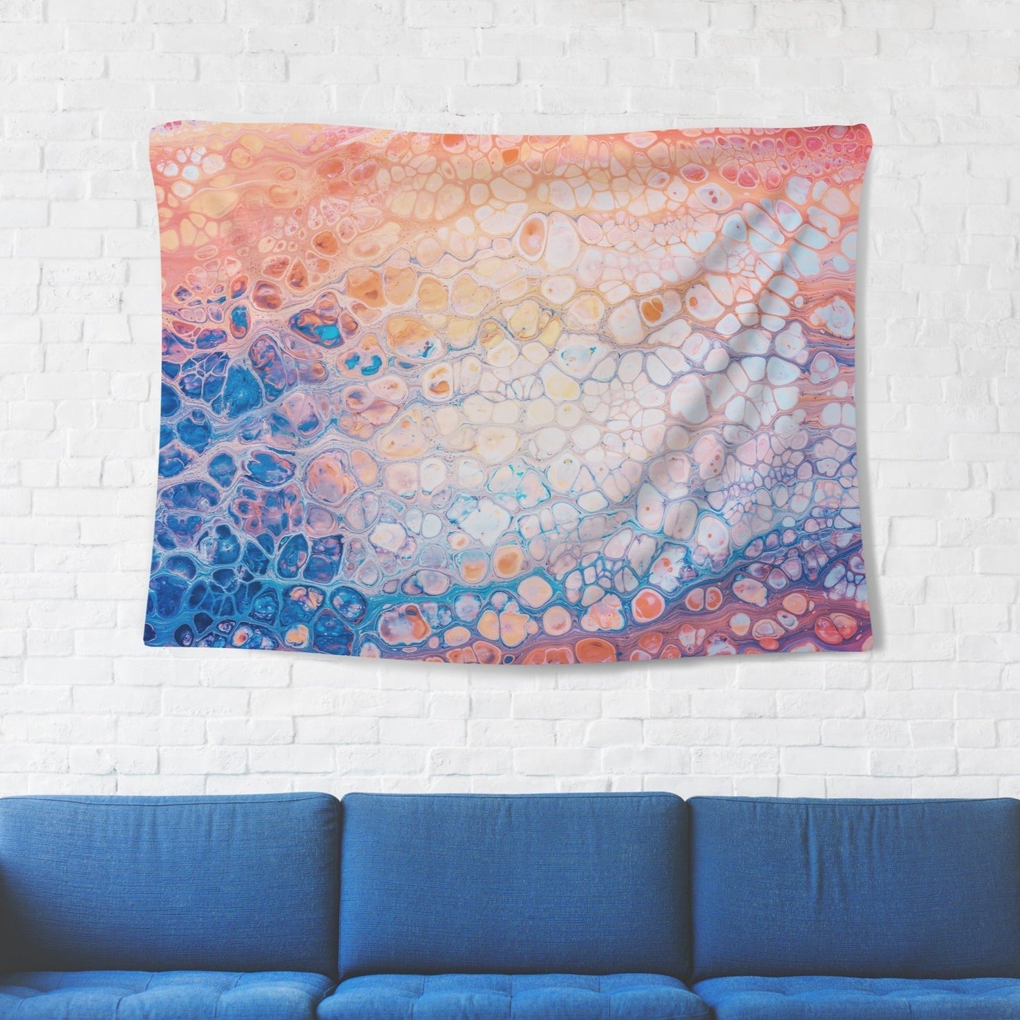 Marbled Abstract Tapestry - pleshy