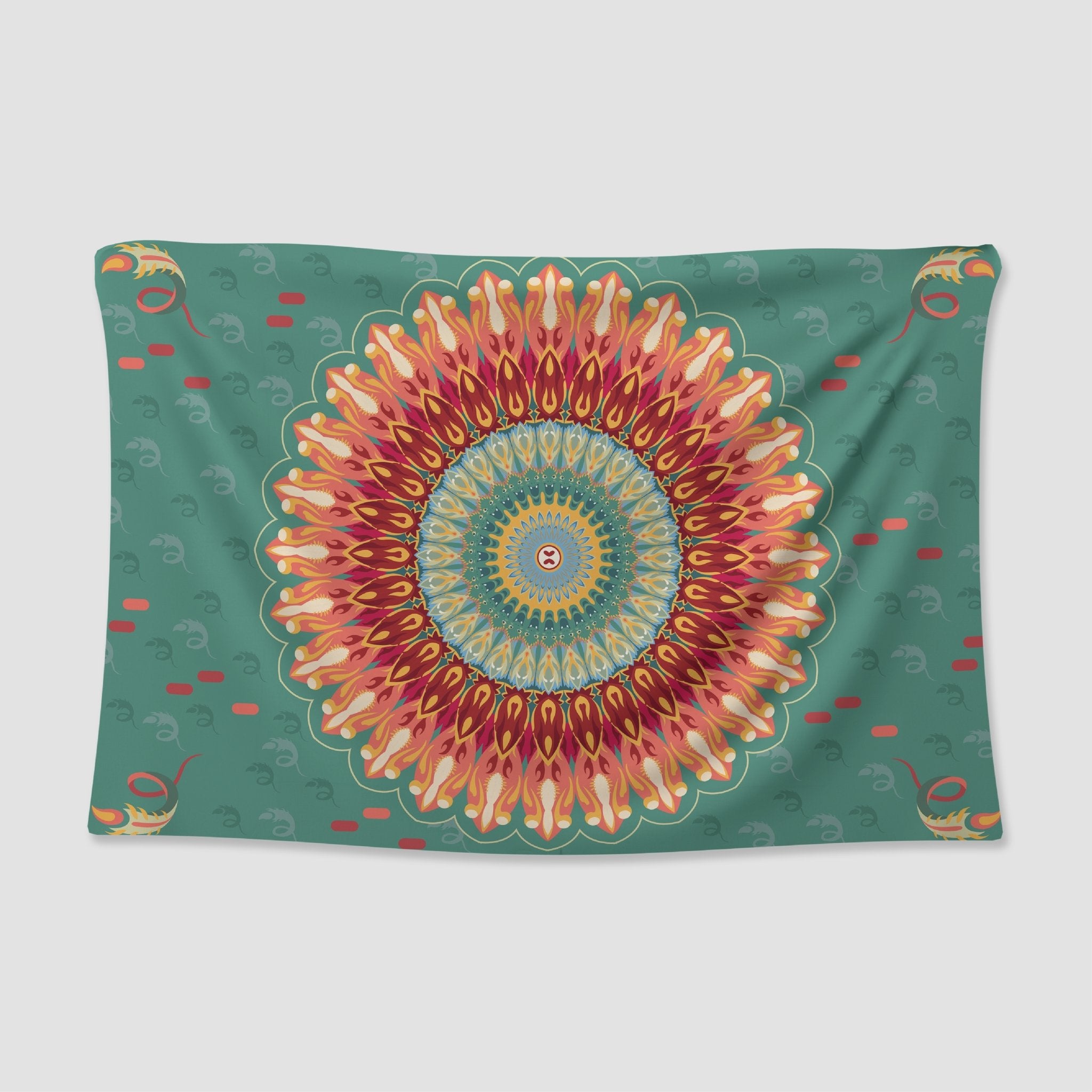 Mexican Mandala Tapestry - pleshy