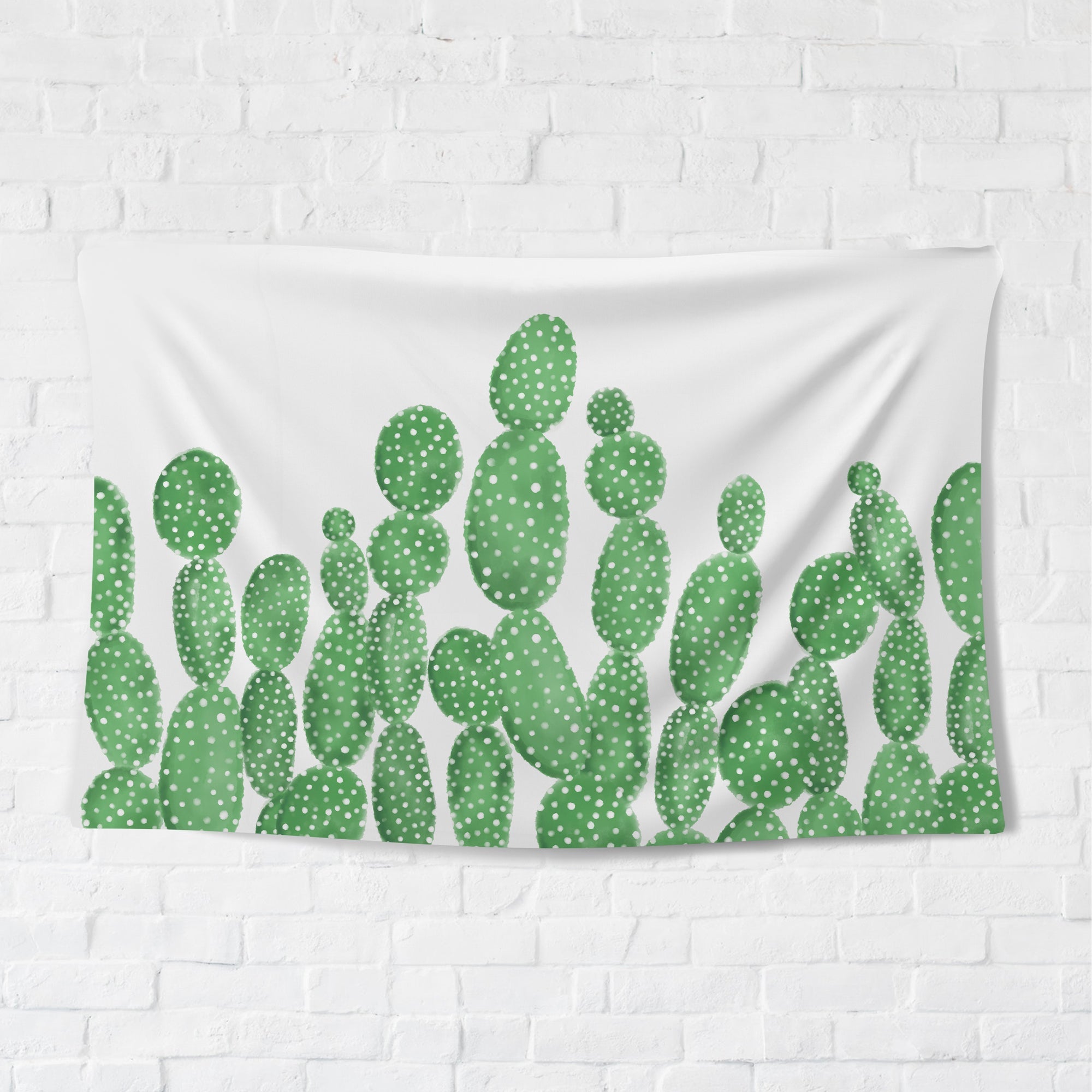Minimal Cactus Tapestry - pleshy
