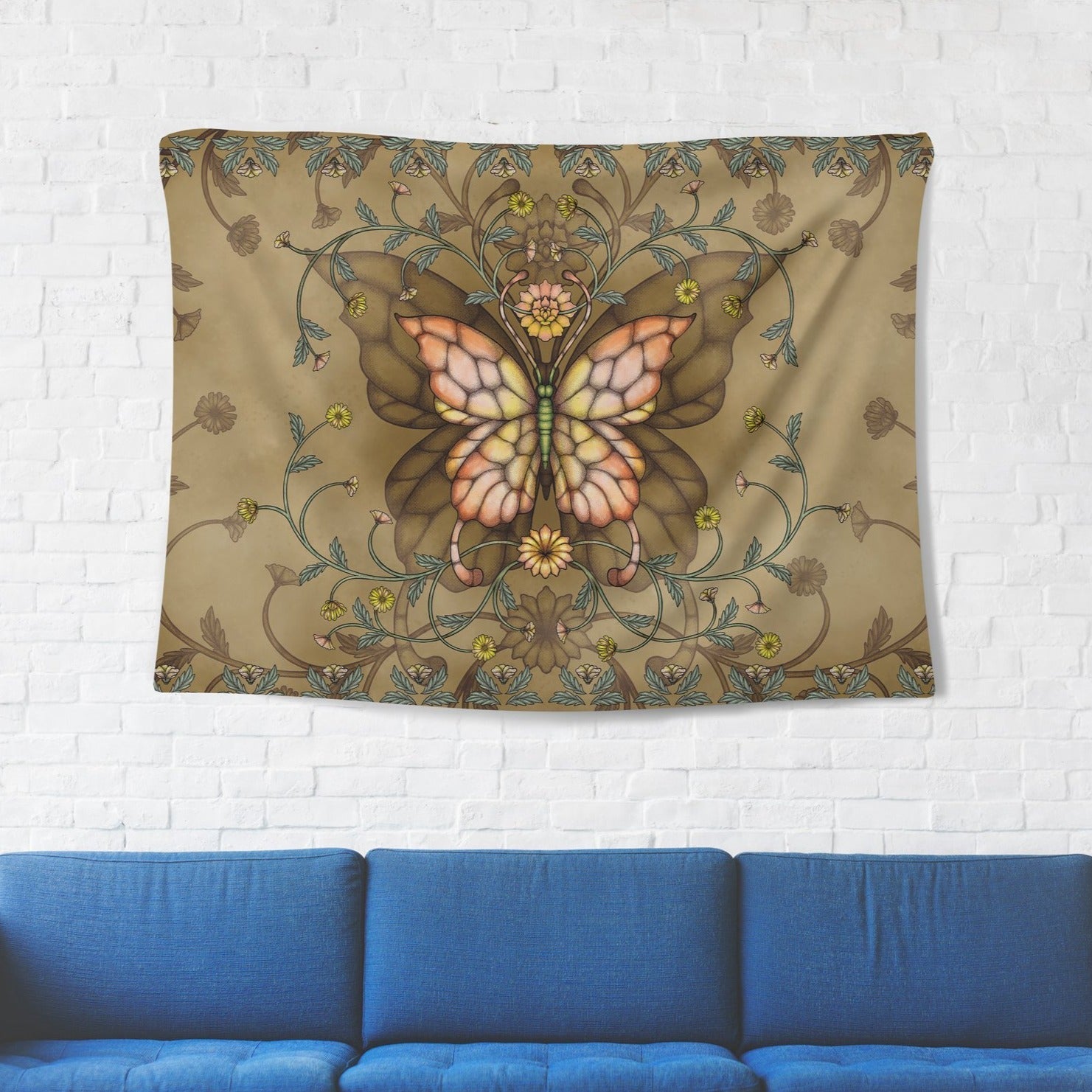 Moonlight Butterfly Tapestry - pleshy