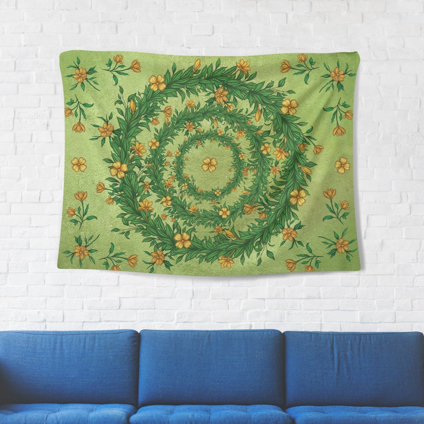 Plant Spiral Tapestry - pleshy