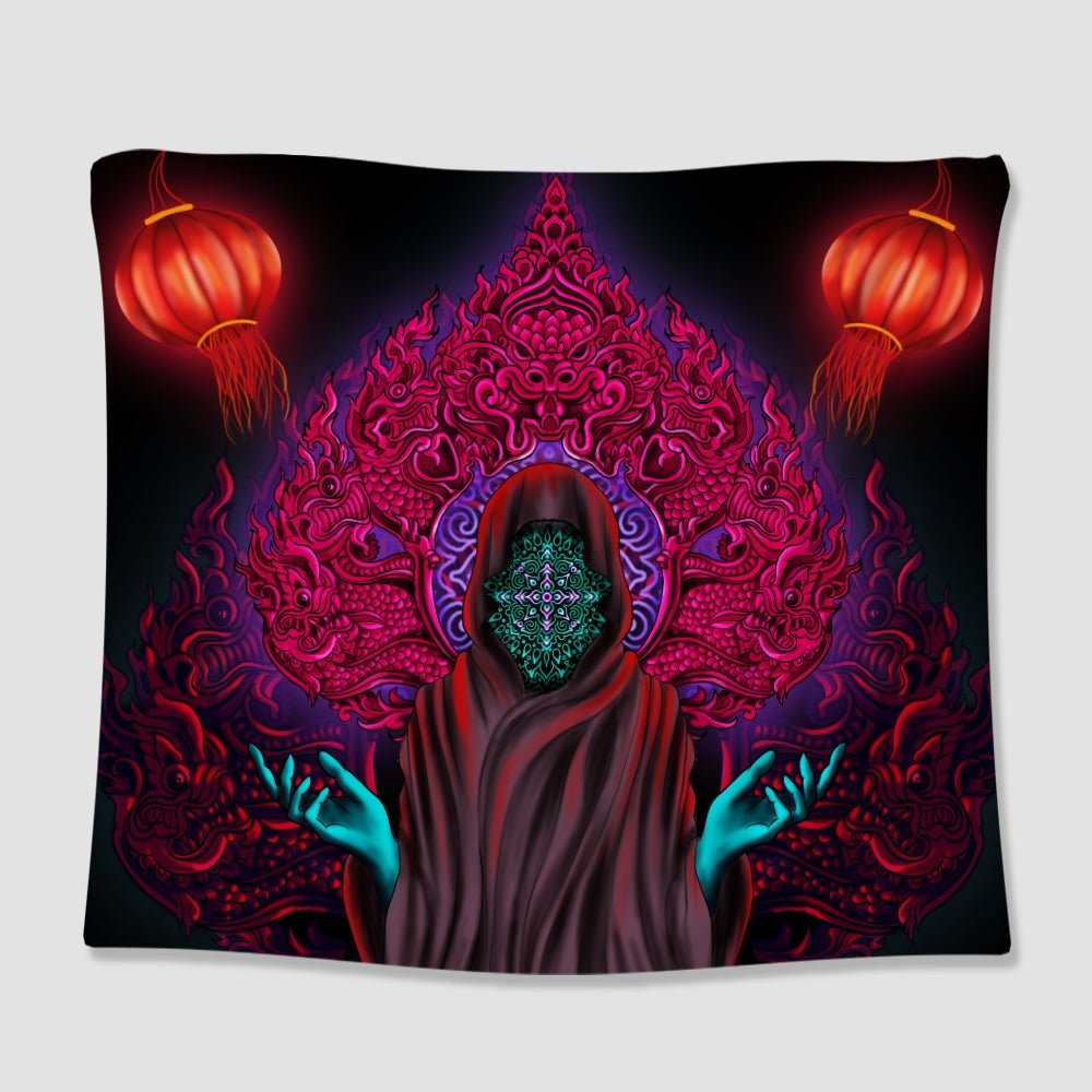 Psychedelic Illusion Tapestry - pleshy