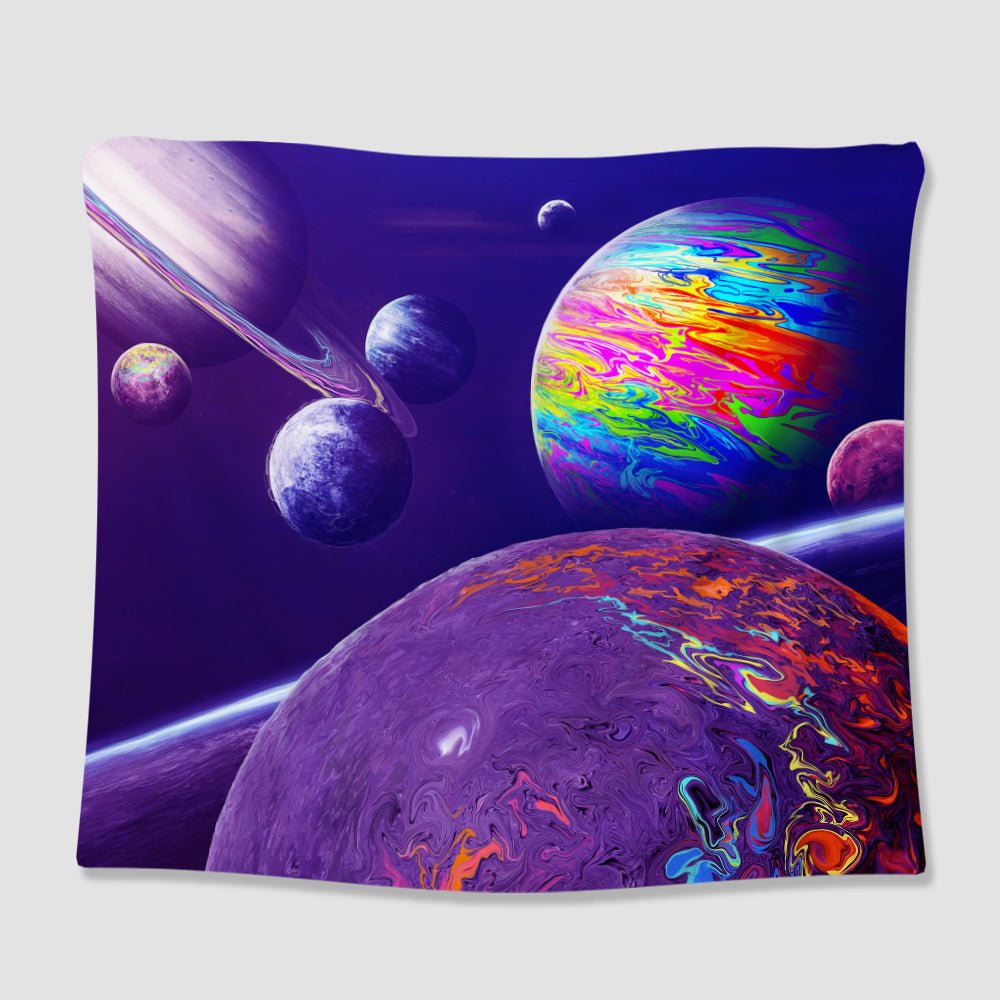 Purple Galaxy Tapestry - pleshy
