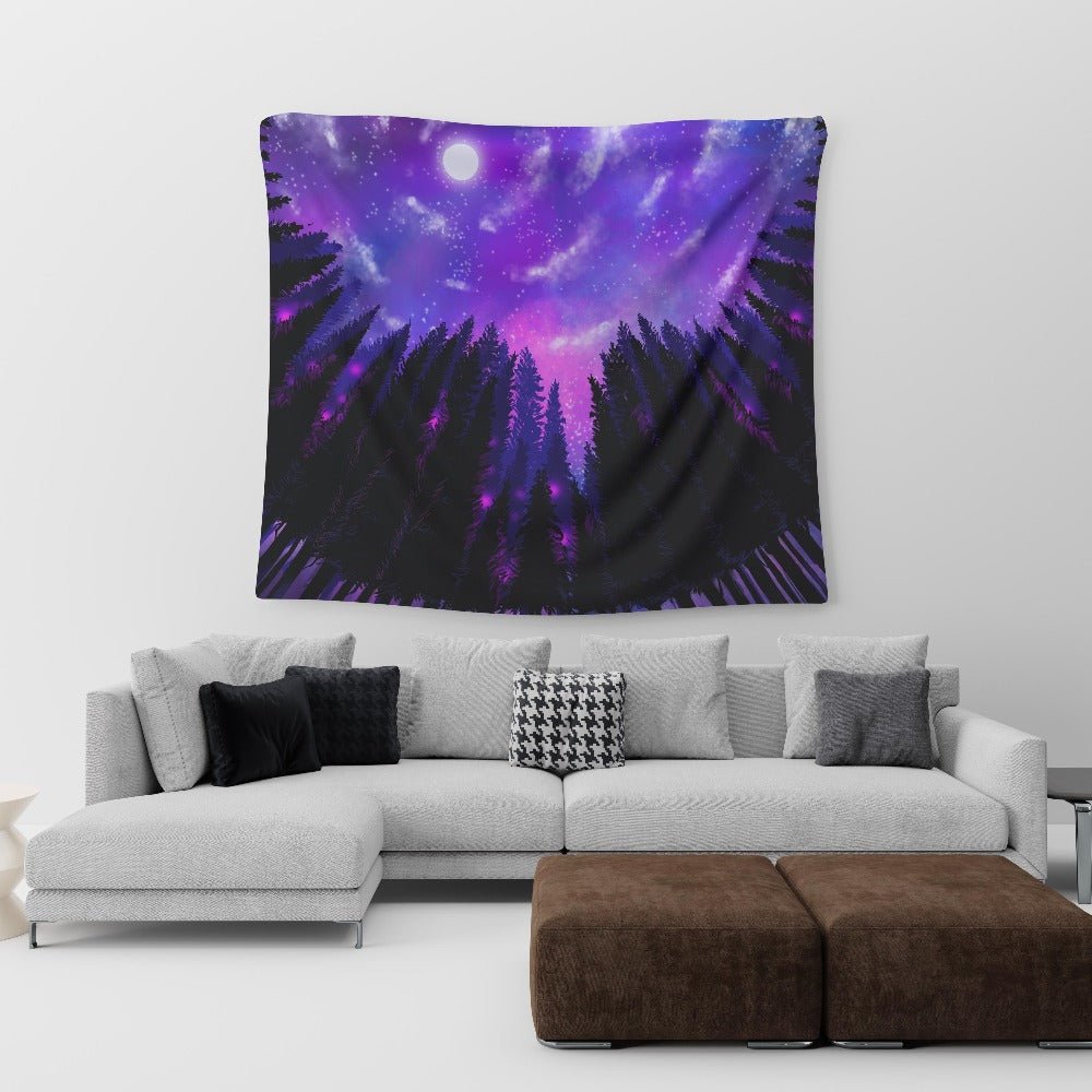 Space Forest Tapestry - pleshy