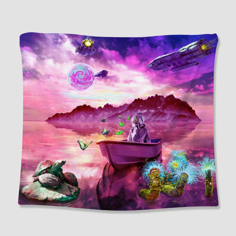 Space Horizon Tapestry - pleshy