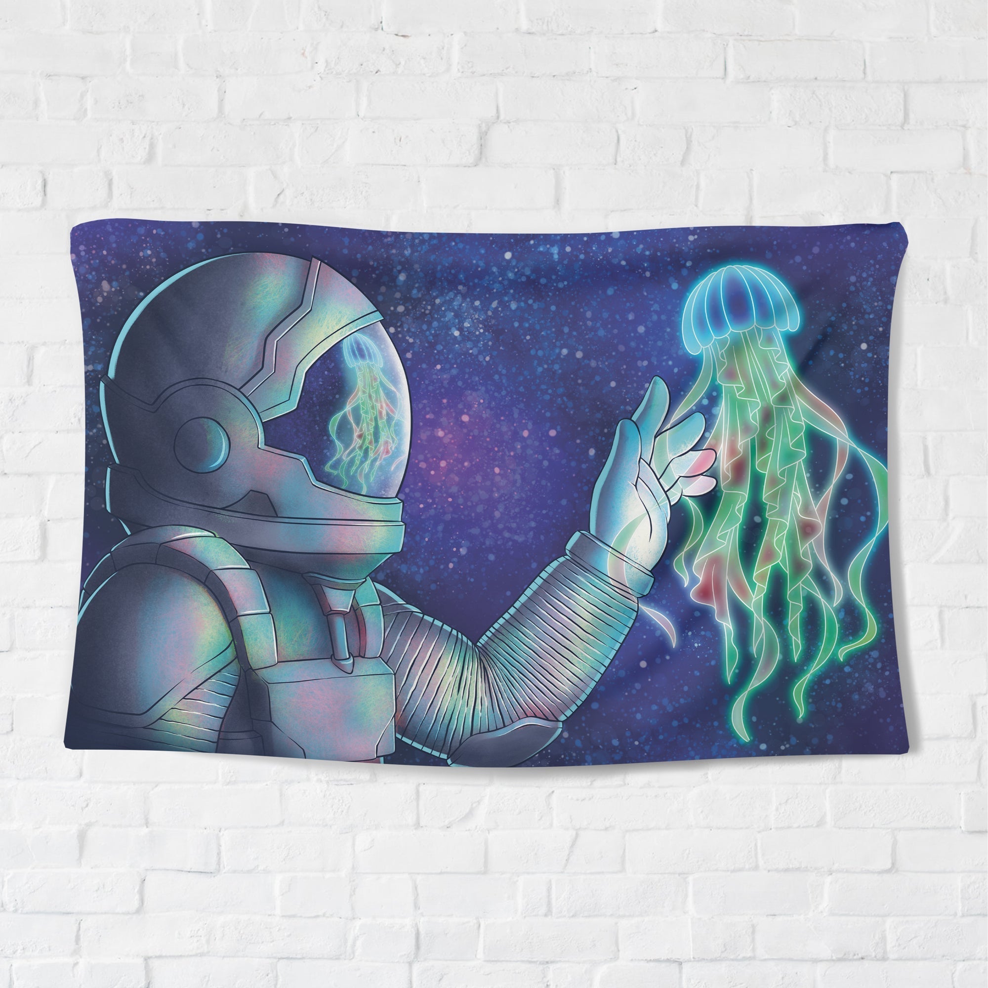Space Man Tapestry - pleshy