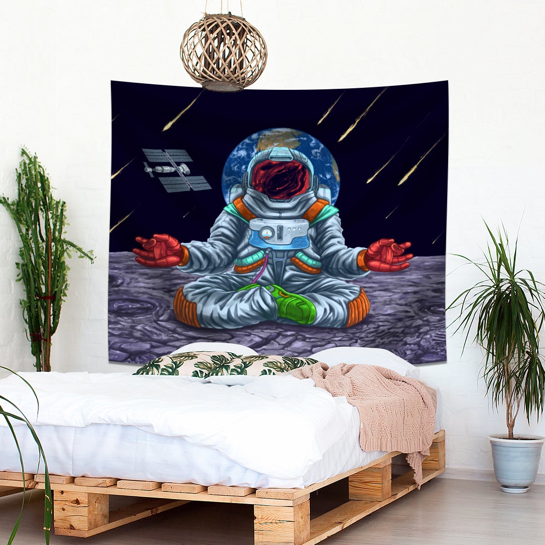 Space Meditation Tapestry - pleshy