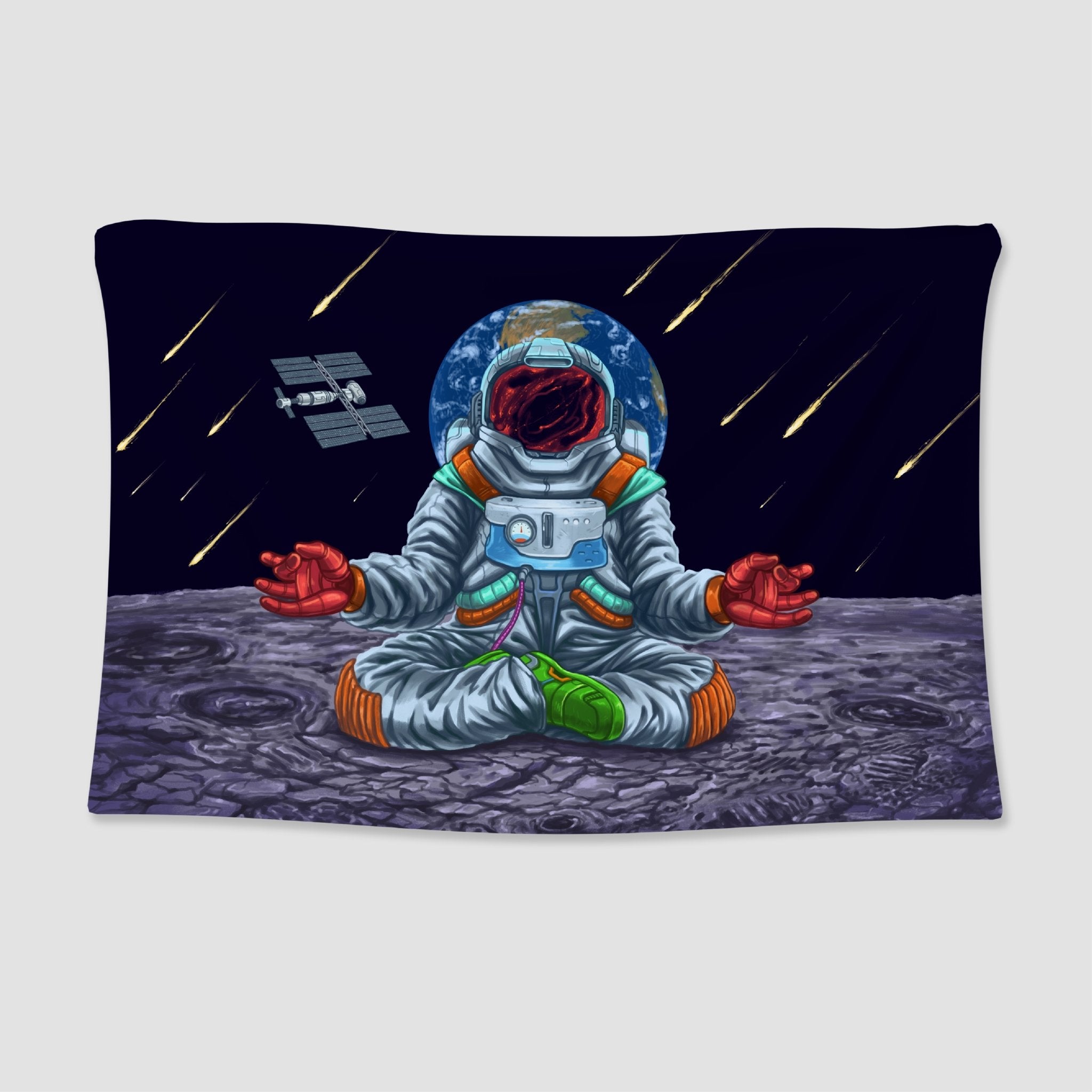 Space Meditation Tapestry - pleshy