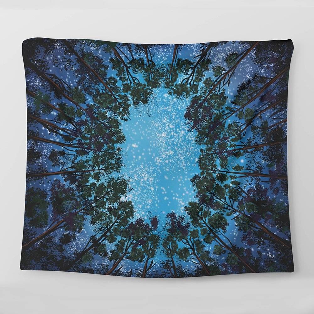 Starry Forest Tapestry - pleshy