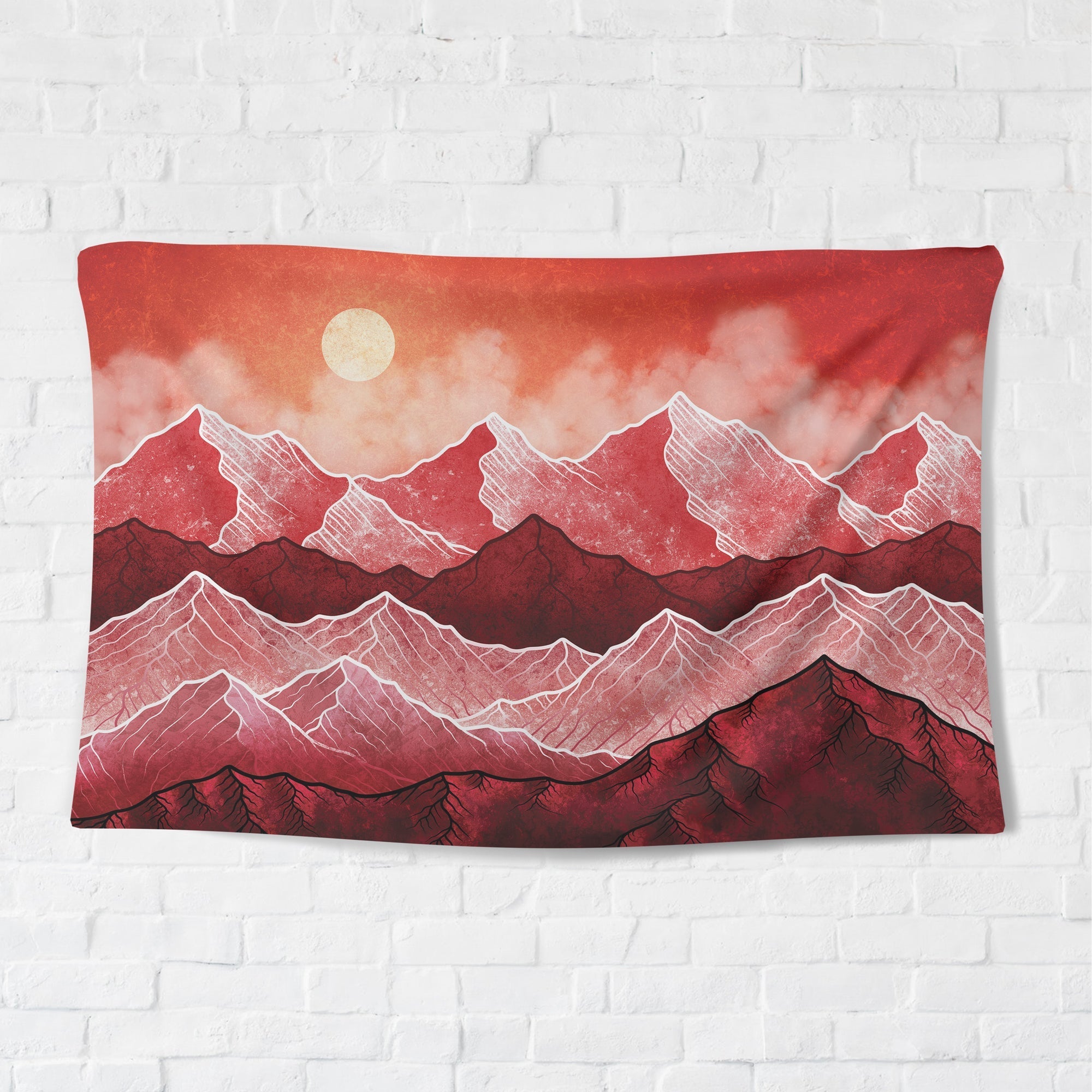 Sunset Mountain Tapestry - pleshy