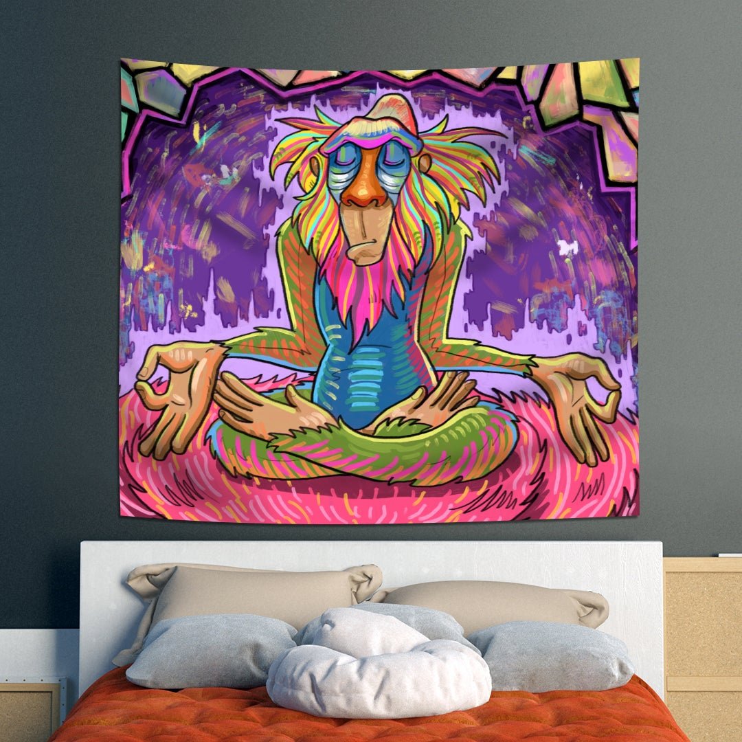 Trippy Stoner Tapestry - pleshy