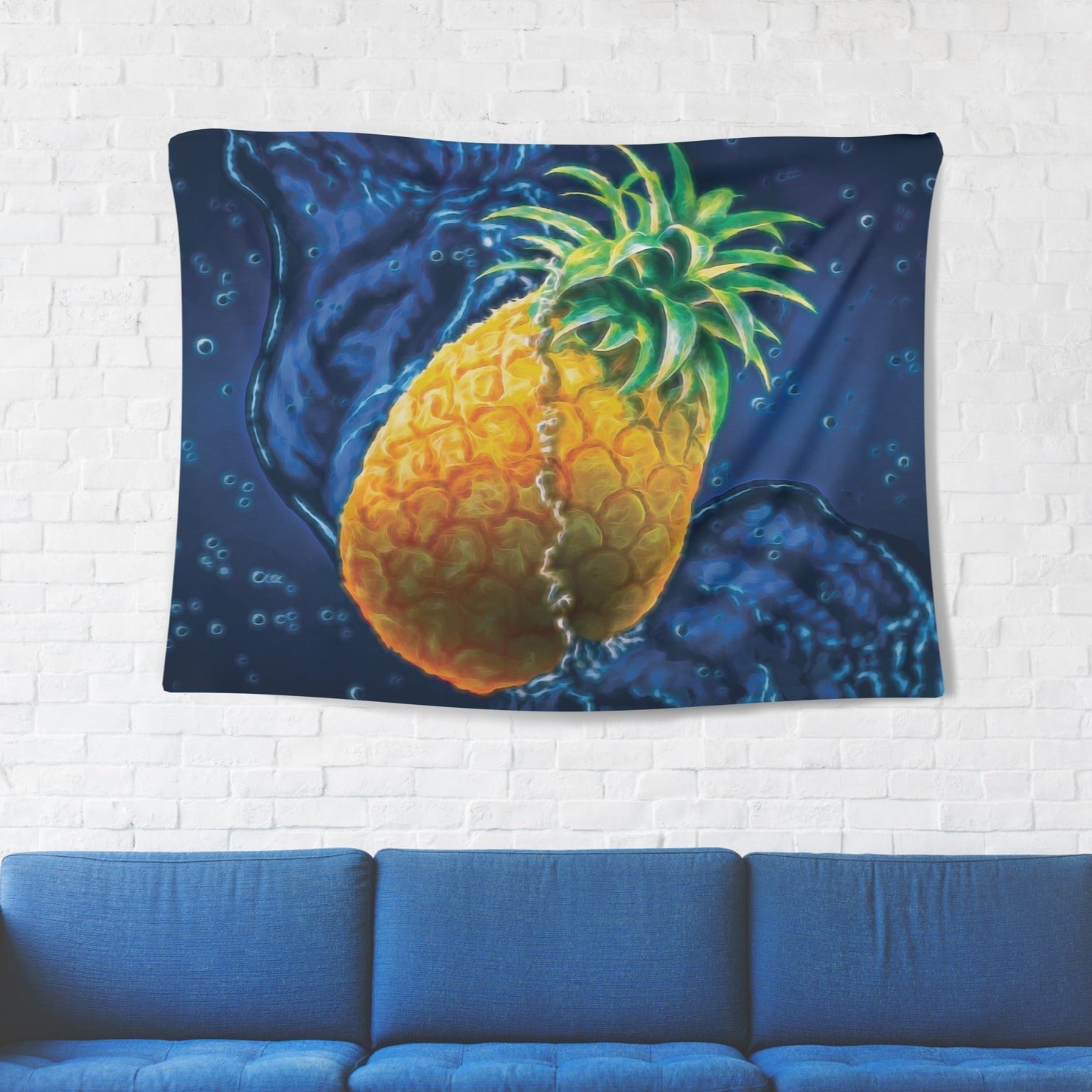 Water Pineapple Tapestry - pleshy