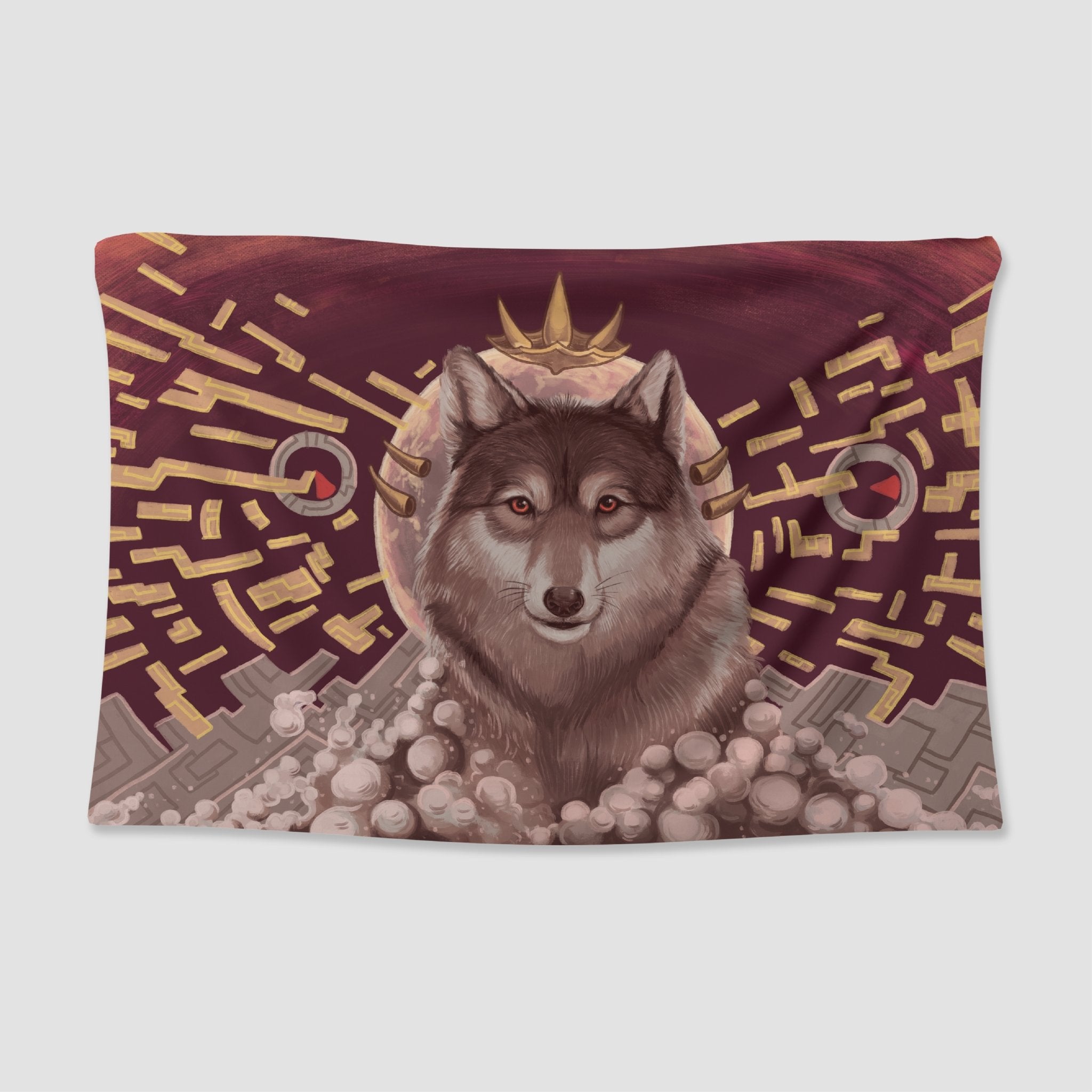 White Wolf Tapestry - pleshy